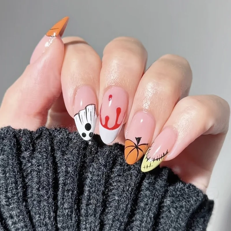 Kreatives Kunstnagelset mit Basketball-Design Karnz