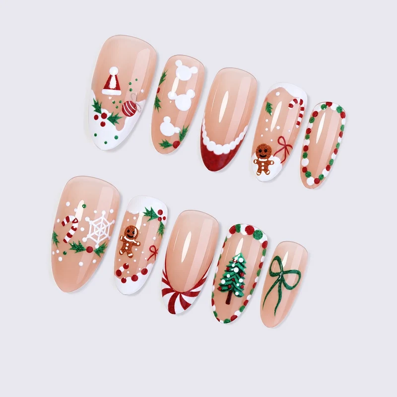 Kreatives Kunstnagelset für festliche Anlässe Karnz