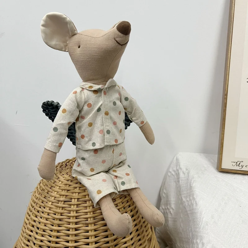 Plüsch Superhelden Maus Stofftier mit abnehmbarem Umhang und besticktem Blitz-Patch