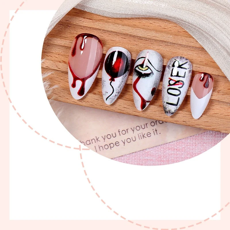 Kreatives Halloween Kunstnagelset Karnz