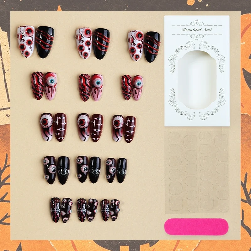 Kreatives Halloween Kunstnagelset Karnz