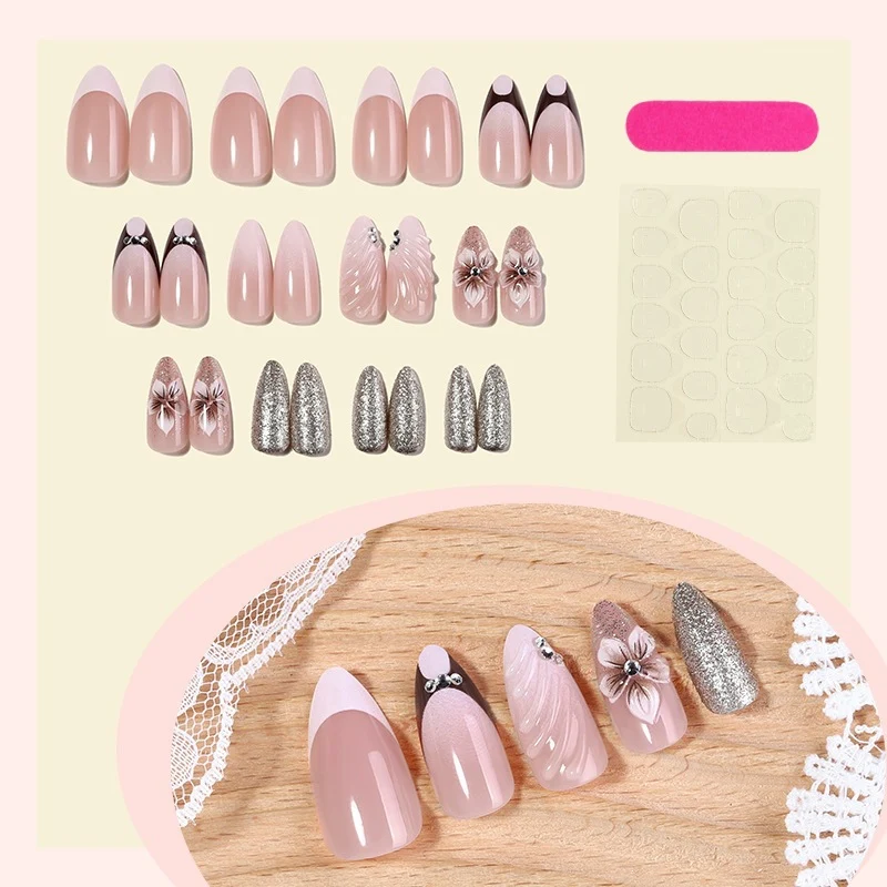 Elegante Kunstnägel Set Karnz