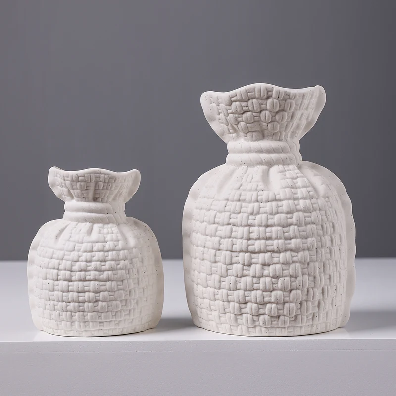 Geflochtene Textur Keramikvase Karnz