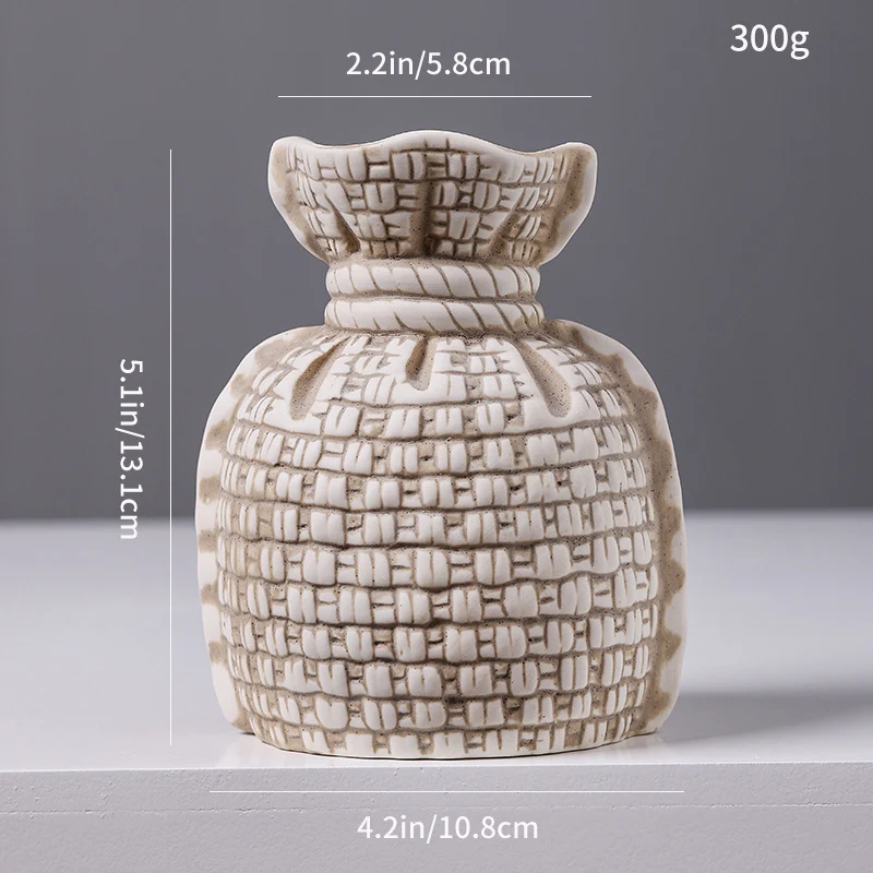 Geflochtene Textur Keramikvase Karnz
