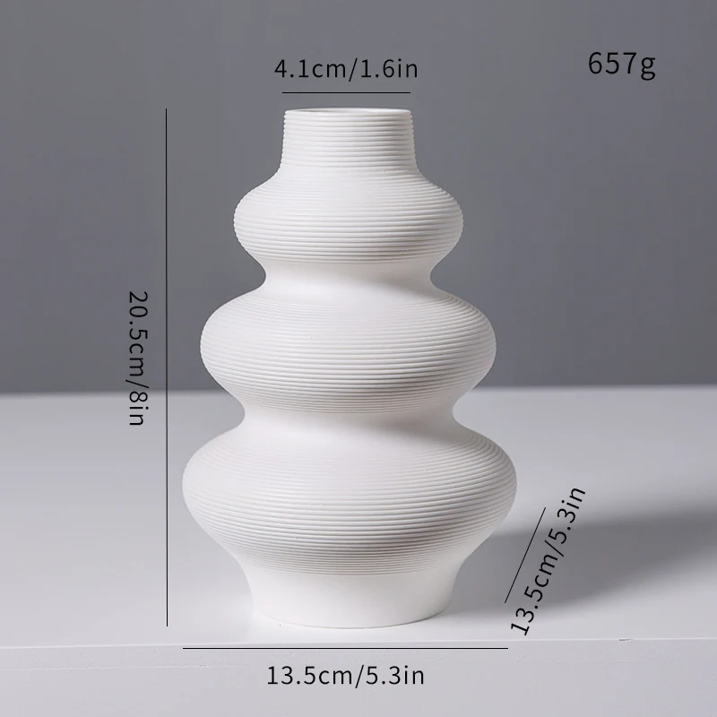 Strukturiert Modern Keramik Vase Karnz 1790368938
