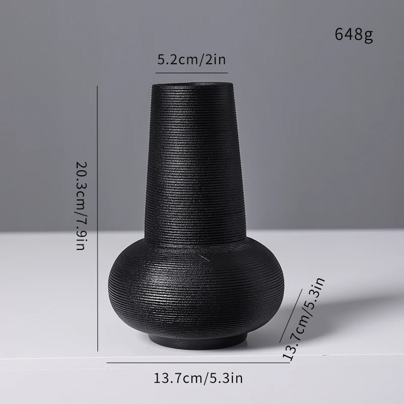 Strukturiert Modern Keramik Vase Karnz 1790368938