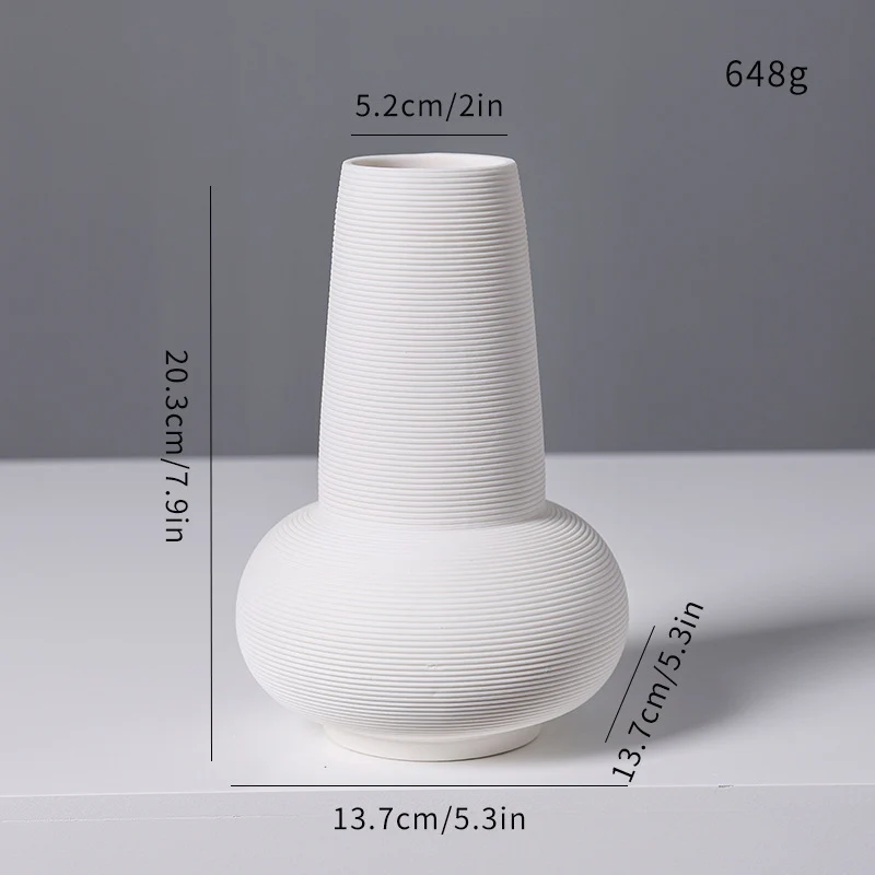 Strukturiert Modern Keramik Vase Karnz 1790368938