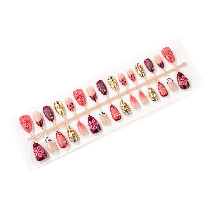 Künstlerisches Press-On-Nagelset 1790738713