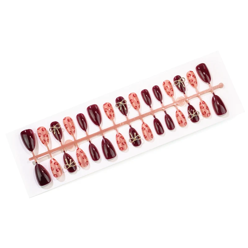 Kreatives Leoparddruck Press-On Nail Art Set