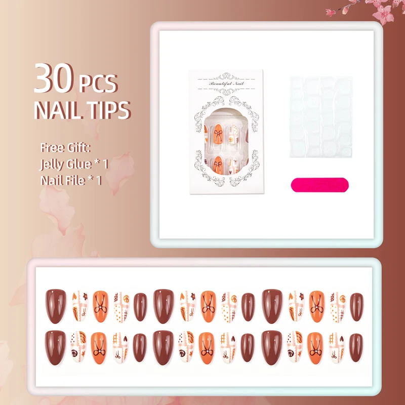 Kreatives handgemaltes Druck-Nagelkunst-Set