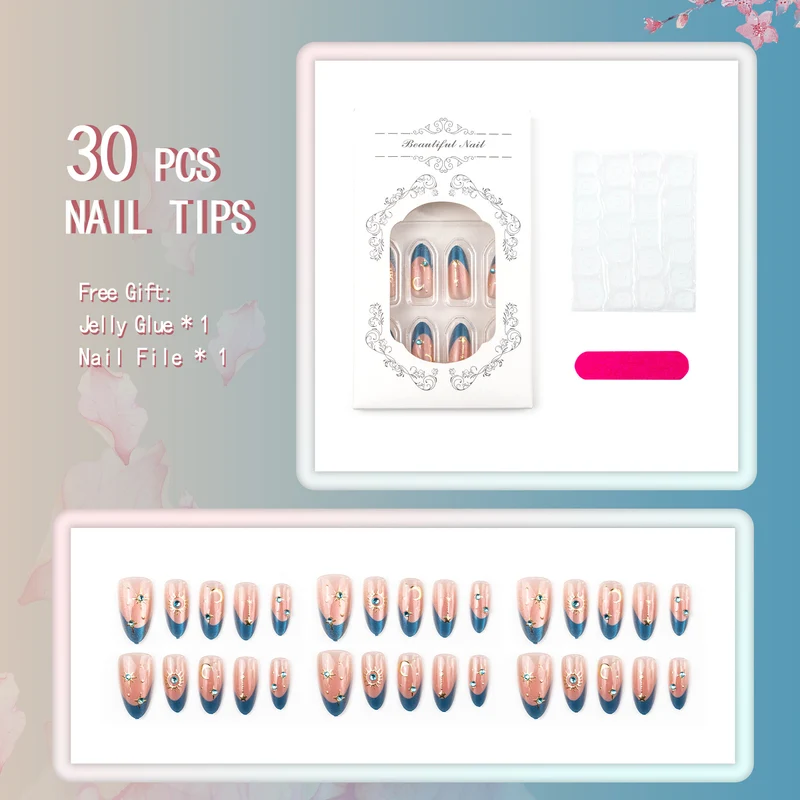 Kosmisches Thema Press-On Nagelset