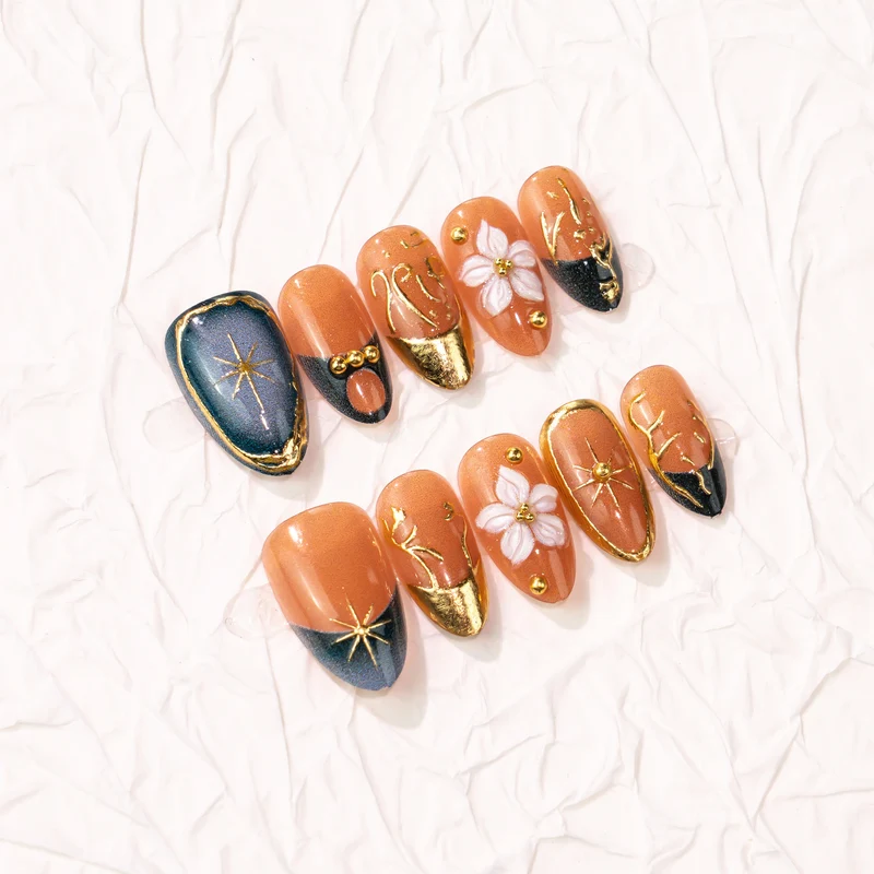 Künstlerische Press-On Nagelkunst Kollektion