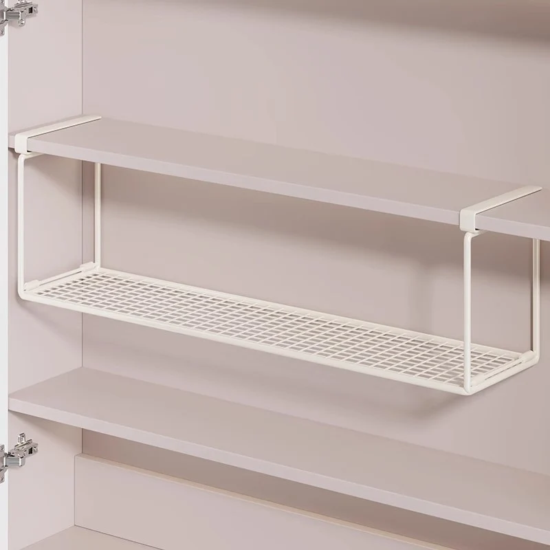 Slim Unterregal Belüftetes Metallgitter Lagertray für Schrank und Kleiderschrank