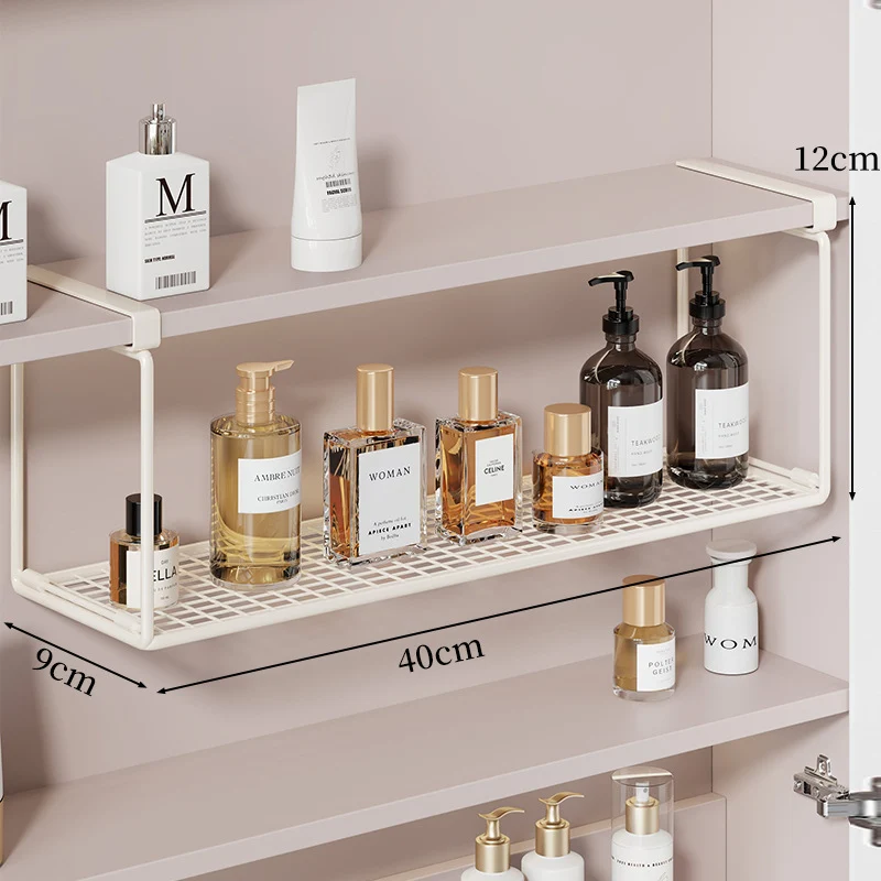 Slim Unterregal Belüftetes Metallgitter Lagertray für Schrank und Kleiderschrank