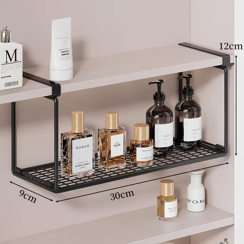 Slim Unterregal Belüftetes Metallgitter Lagertray für Schrank und Kleiderschrank