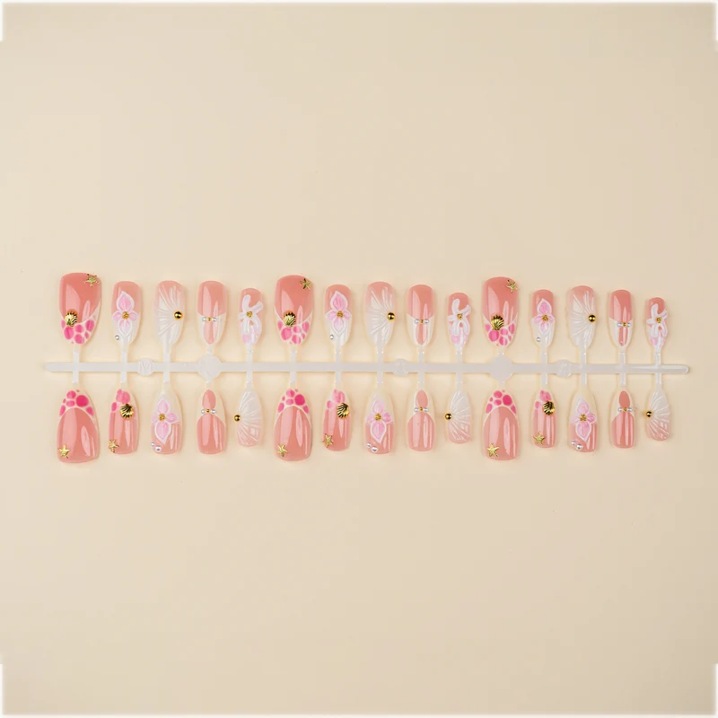 Dekoratives Blumendruck-Nagelkunst-Set 1790738756
