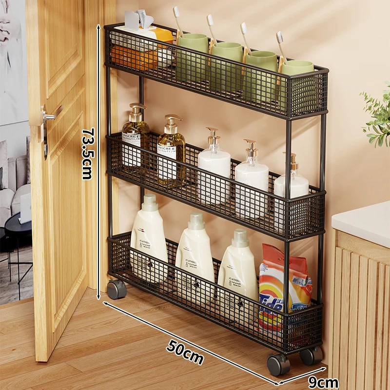 Slim Tür-Three-Tier Drahtgitter Aufbewahrungsorganisator