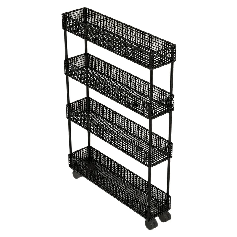 Slim Narrow Pull-Out Mesh Storage Organizer für Schrank und Türspalt