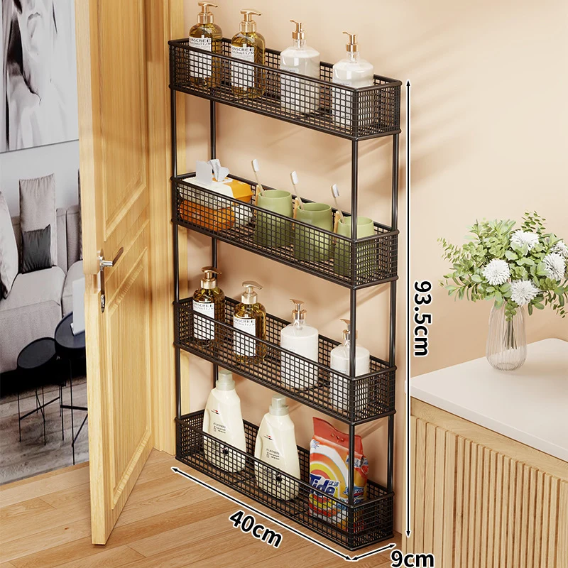 Slim Narrow Pull-Out Mesh Storage Organizer für Schrank und Türspalt