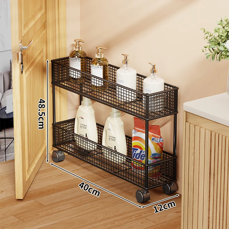 Slim Narrow Pull-Out Mesh Storage Organizer für Schrank und Türspalt