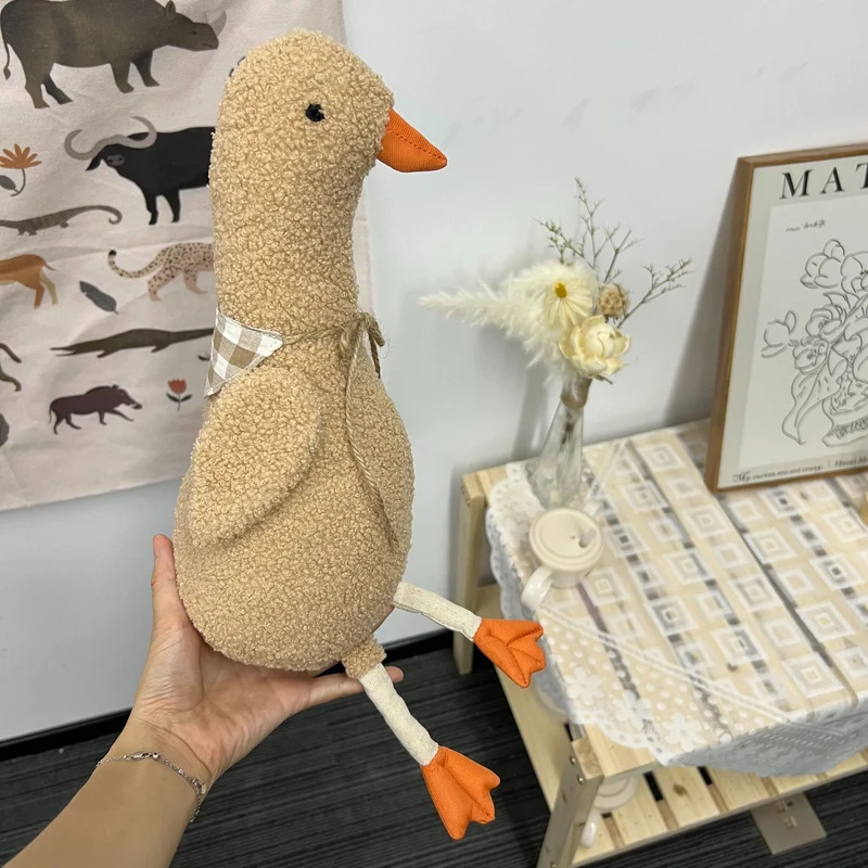 Handgefertigtes Langhals-Gans Plüsch Dekoratives Kinderzimmer Kissen