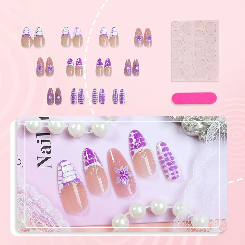 Künstlerisches abstraktes Nagelkunstset