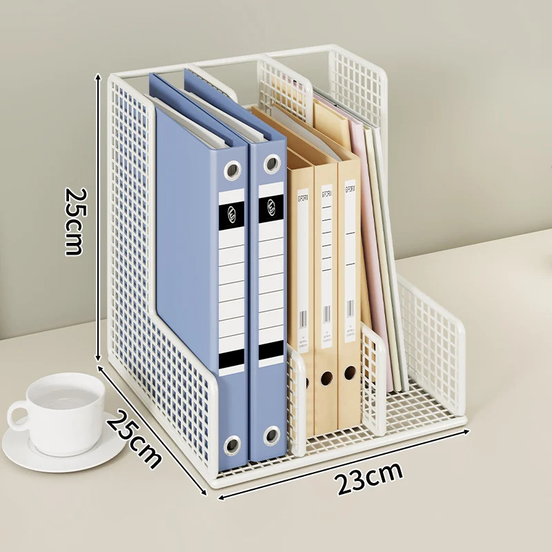 Mesh Grid Desktop-Datei-Organisator mit verstellbaren vertikalen Trennwänden
