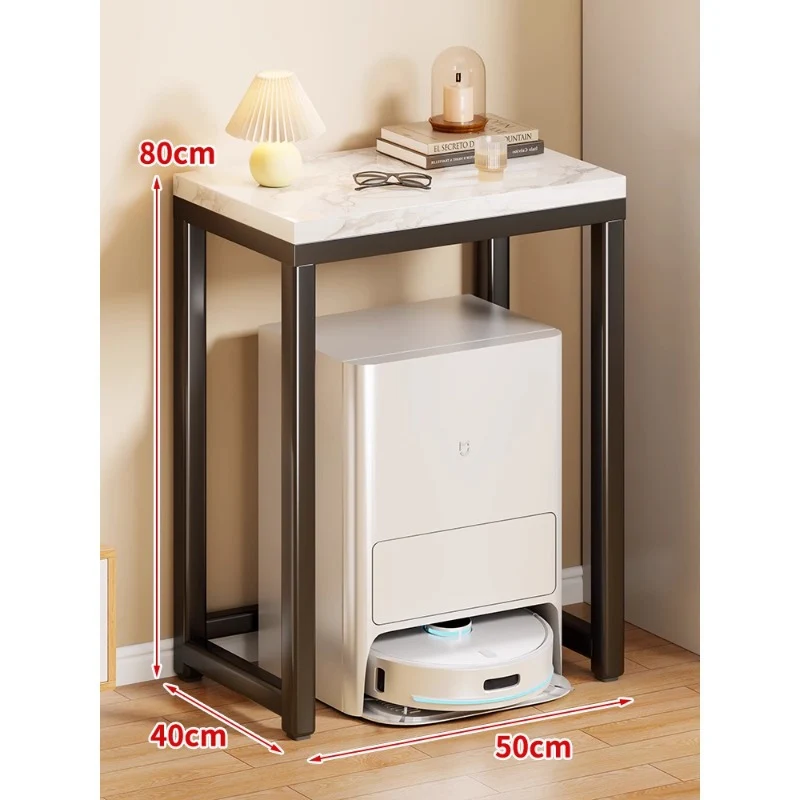 Marmor-Top-Gold-Metall-Konsole für Robotervakuum-Dock und Eingangsorganisator