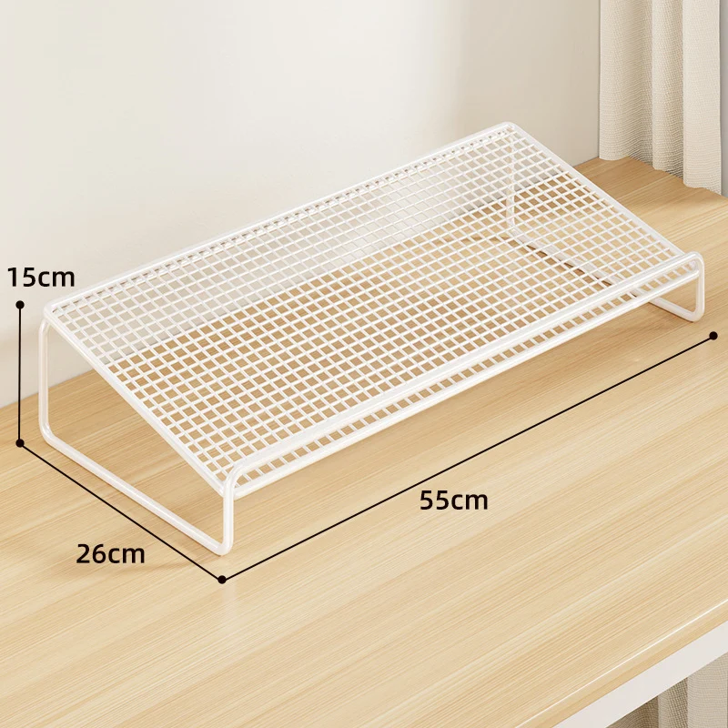 Erhöhter Mesh-Metall-Desktop-Aufbewahrungsregal