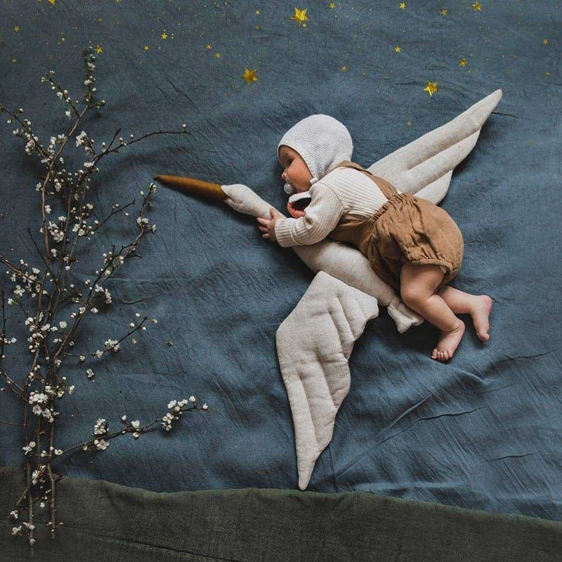 Oversized Langhals Flamingo Plüsch Boden Kissen Dekoratives Weiches Spielzeug
