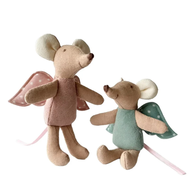 Miniatur Leinen Maus Komforter Plüsch Schlüsselanhänger