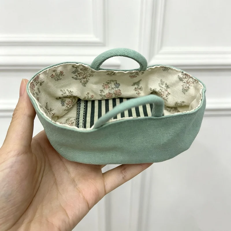 Miniatur Leinen Maus Komforter Plüsch Schlüsselanhänger