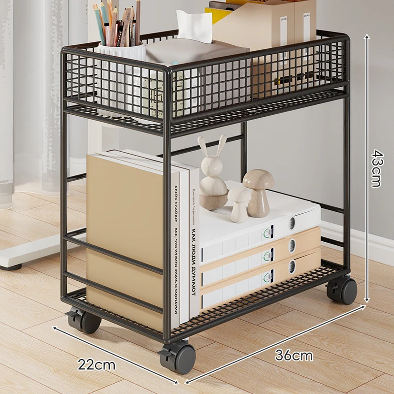 Kompakte Zwei-Schichten Metall-Mesh Schreibtisch-Organizer-Regal