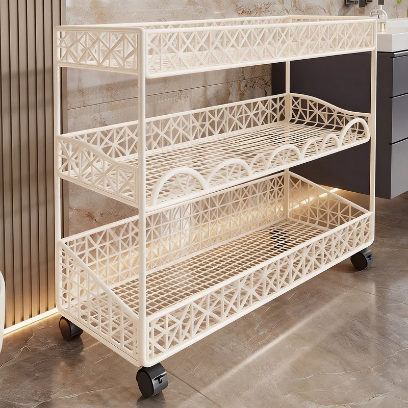 Kompakte dreistufige belüftete Metallgitter-Organizer-Regal für Arbeitsplatte und Schrank