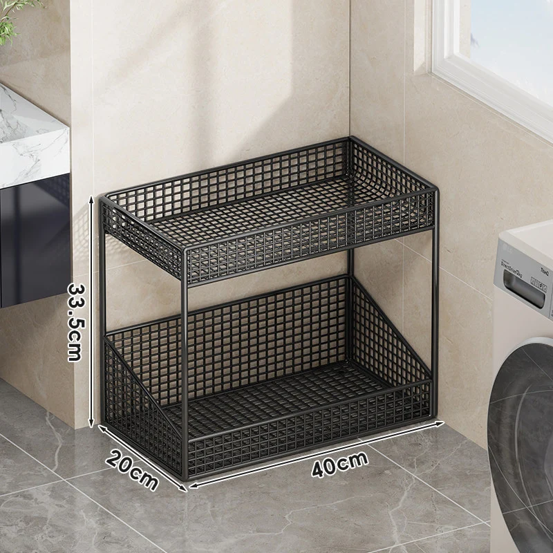 Kompakte dreistufige belüftete Metallgitter-Organizer-Regal für Arbeitsplatte und Schrank