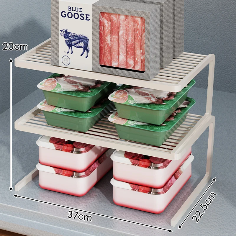 Kompakter dreistufiger slatted Metall Theken-Pantry-Organizer