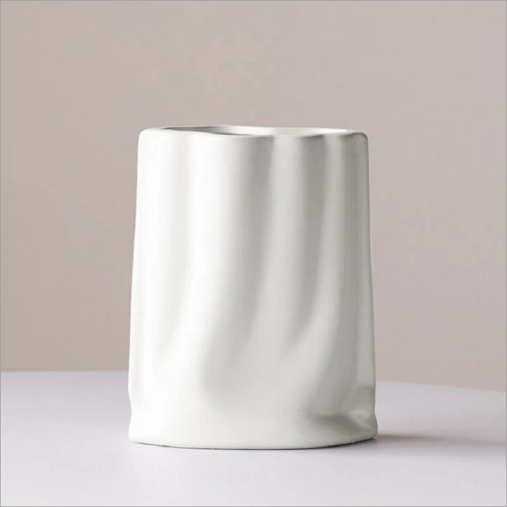 Zeitgenössische metallische dekorative Vase