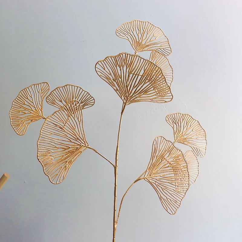 Dekorative Metall Ginkgo Blatt Anordnung