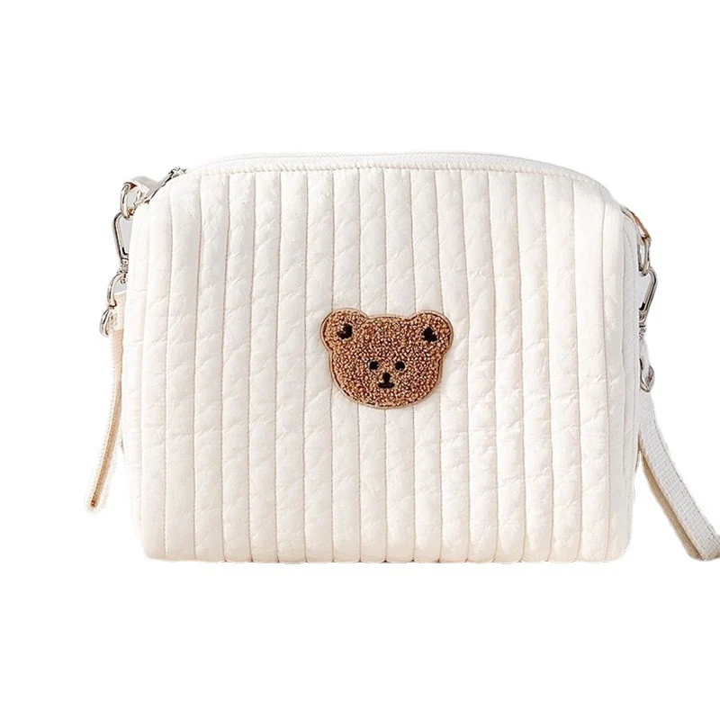 Gepolsterte isolierte Umhängetasche mit Teddy-Applikation