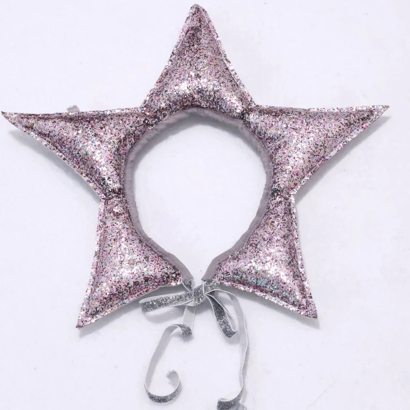 Gepolstertes Glitzerstern-Kostüm-Haarteil