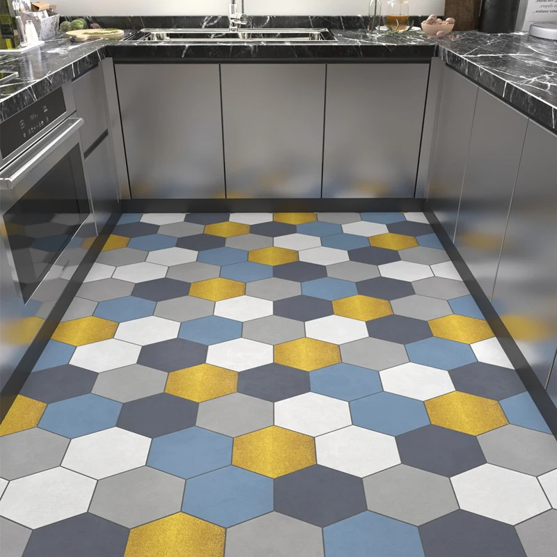Geometrisches Wabenmuster Teppichboden