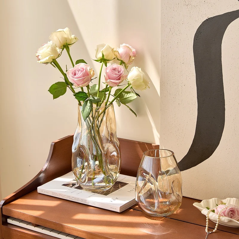 Dekorat vase aus glas