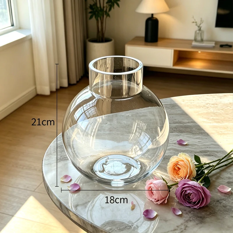 Dekorat vase aus glas