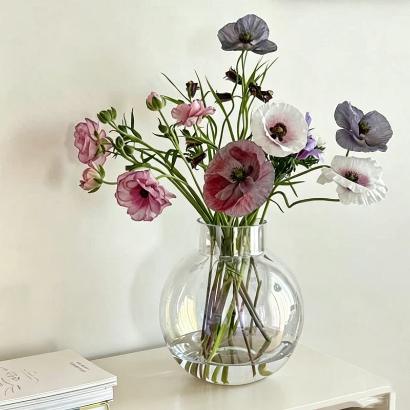 Dekorat vase aus glas