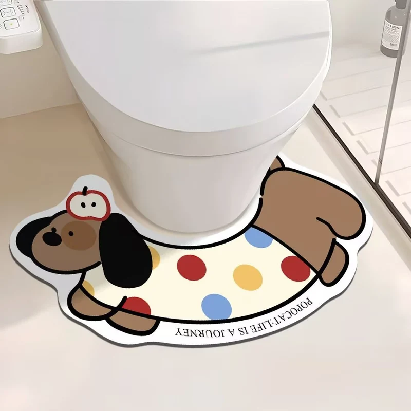Cartoon-Hund-Themen Badezimmermatte