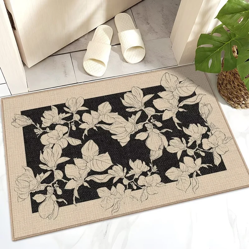 Blumenmuster Innenbereich Teppich