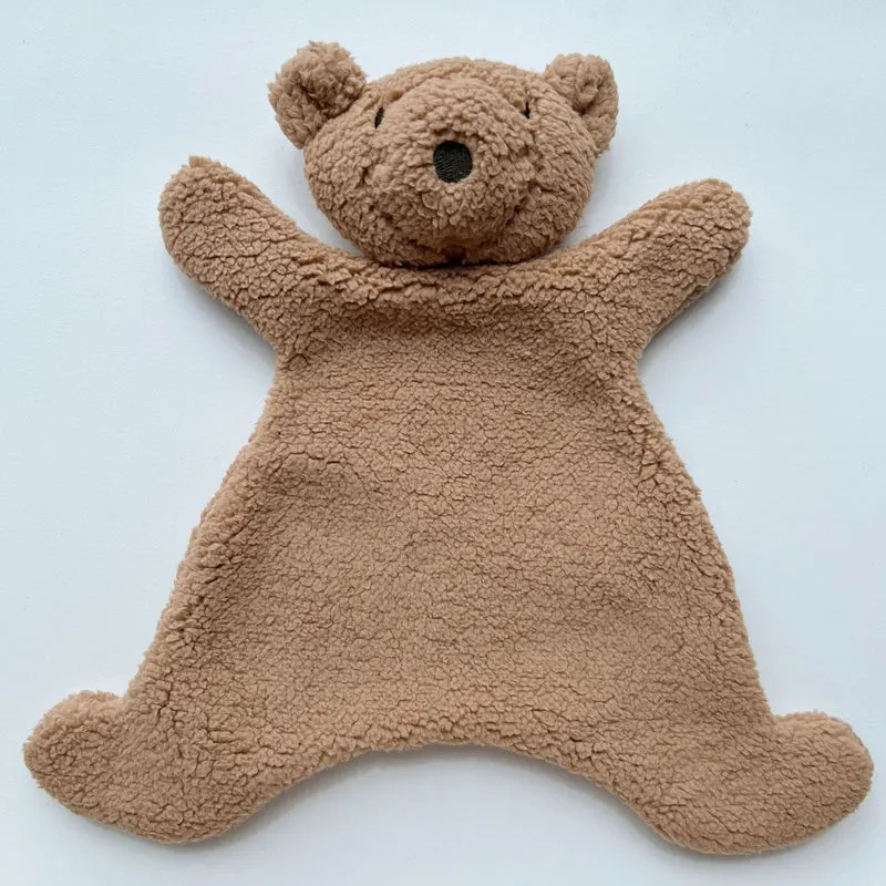 Handgefertigter Organic Cotton Langbein Bunny Plüsch mit besticktem Overall