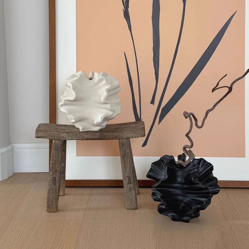 Muschelförmige dekorative Keramikvase