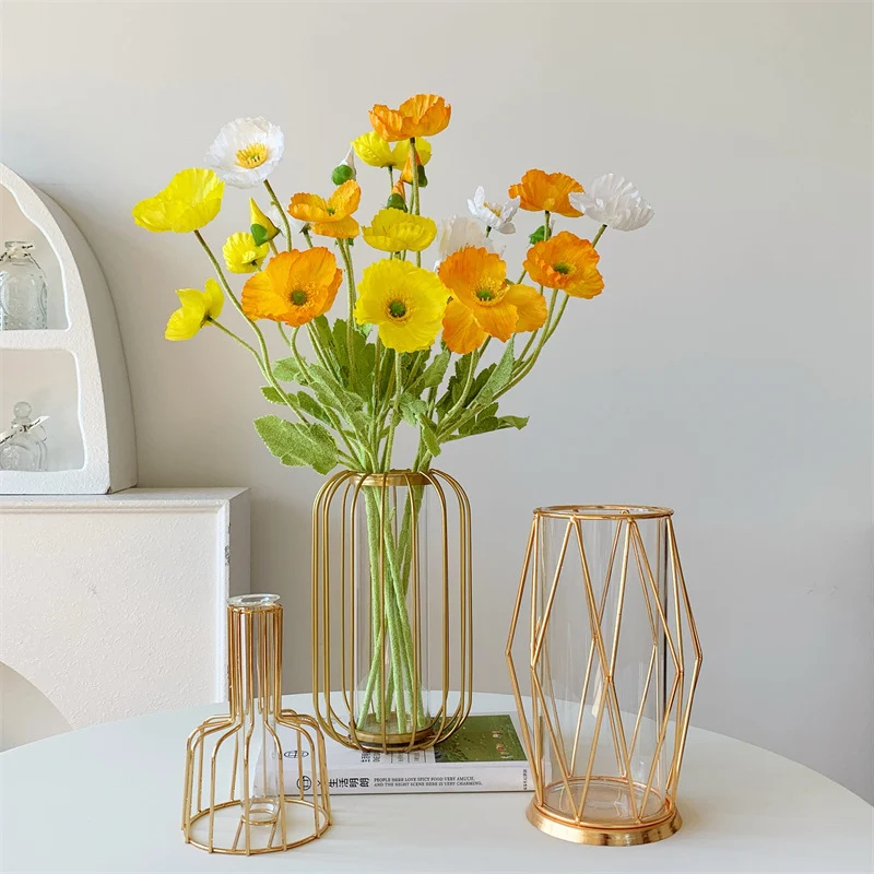 Moderner Geometrischer Metallvase
