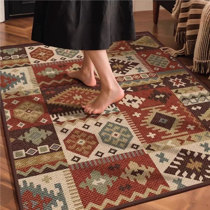 Handgeknüpfter Patchwork-Teppich